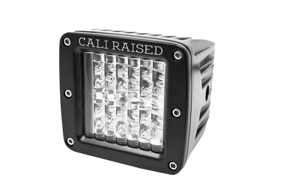 CR2856 – CALI RAISED Driving/ Fog Light, LED 6 Amber CREE 3 Watt LED 3 Inch x 2 Inch Rectangular 18 Watt PMMA Clear L...